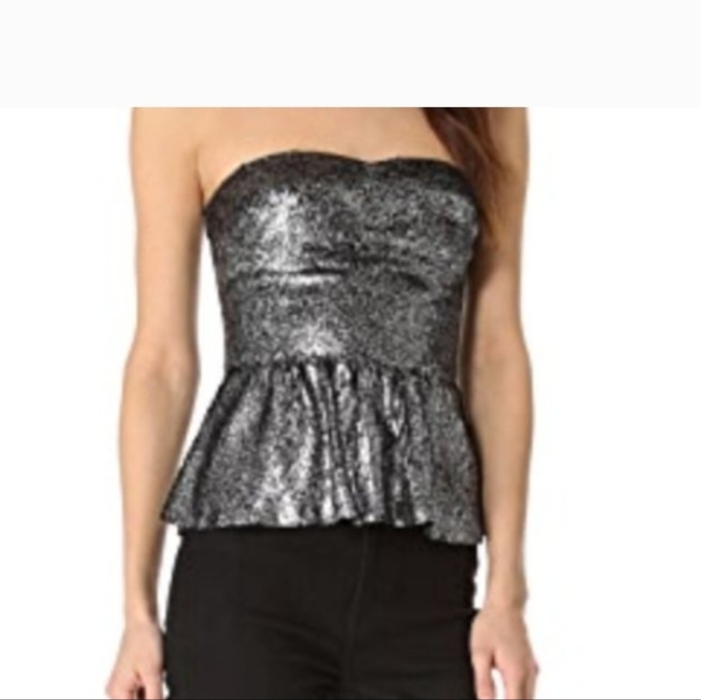 Rebecca Taylor Sequined Bustier